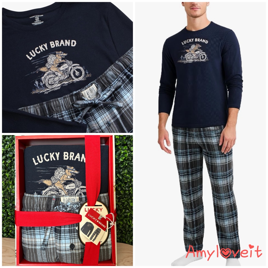 Lucky Brand Mens Pajamas Set 2 Piece 70